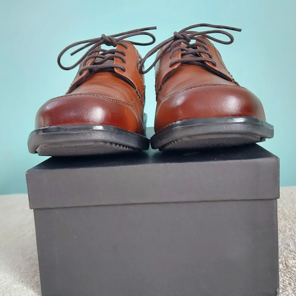 Rockport truTech Oxfords Brown Dress Shoes Mens Size 10Wide NWT Formal Wedding